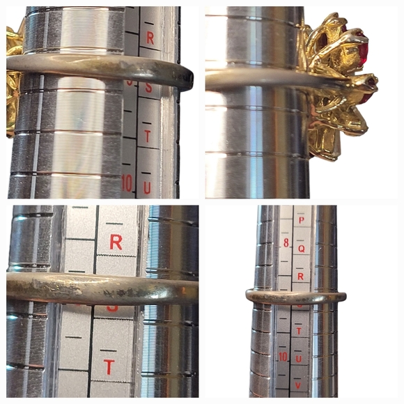 Vintage Cocktail Ring Size 9 - Picture 11 of 16